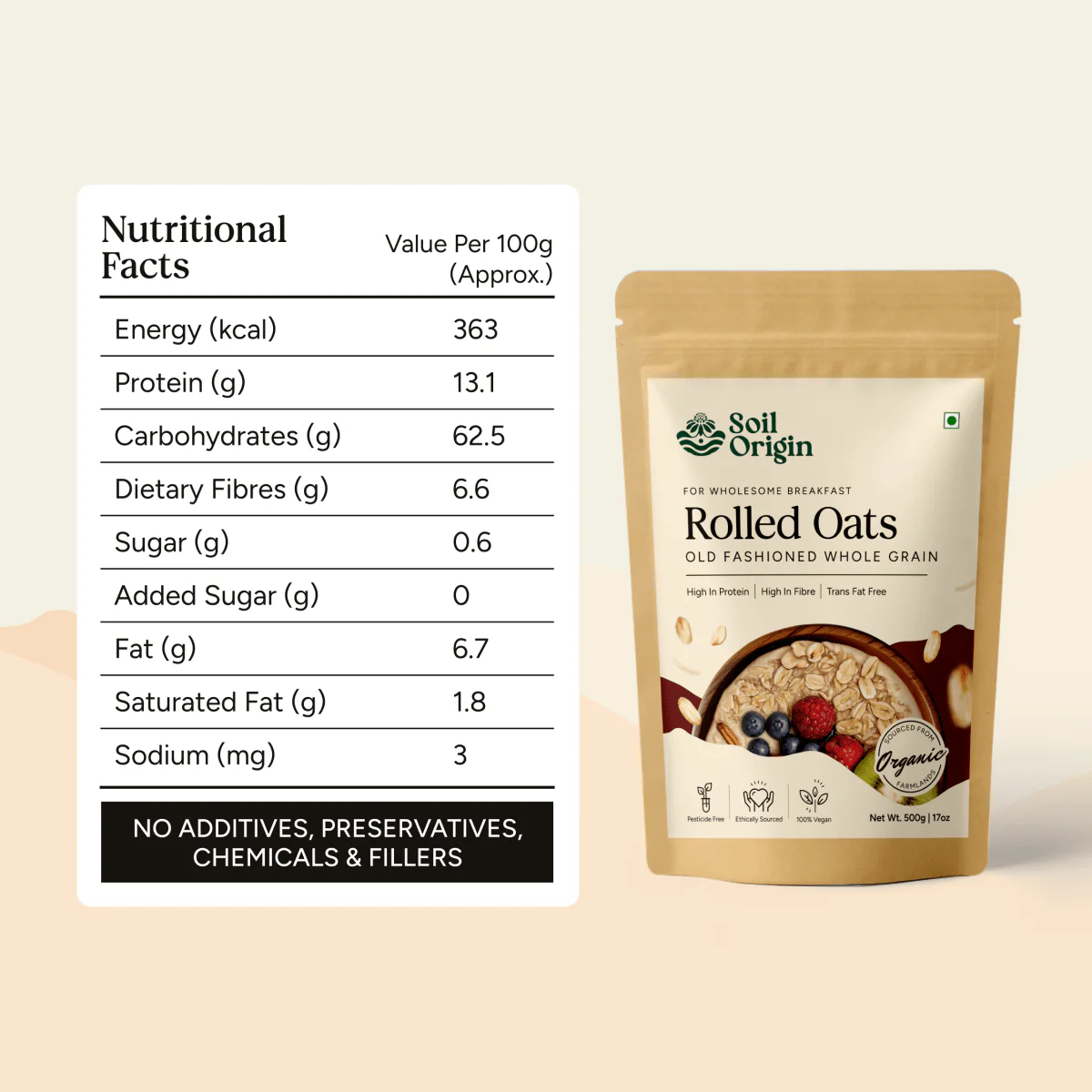 Rolled Oats | Weight Management | 500g - Image 4