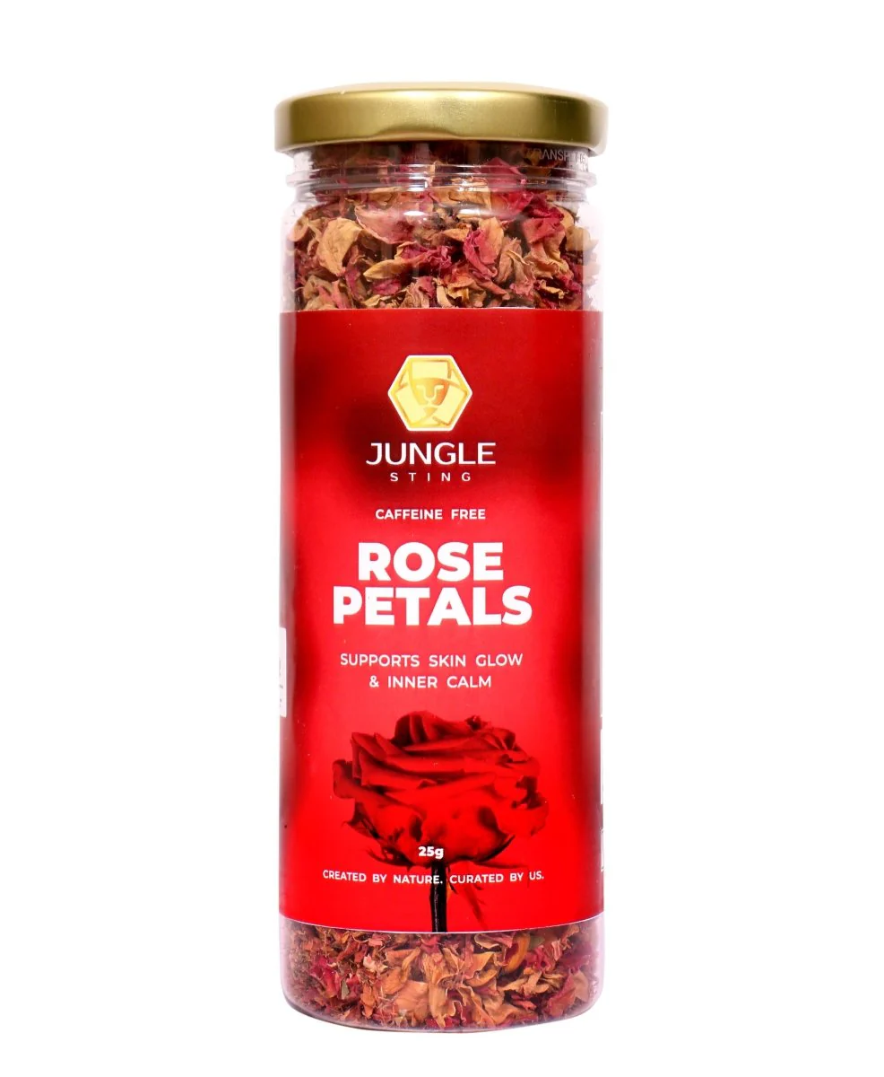 Premium Rose Petal Tea | Aromatic Herbal Tea for Skin Glow & Digestion