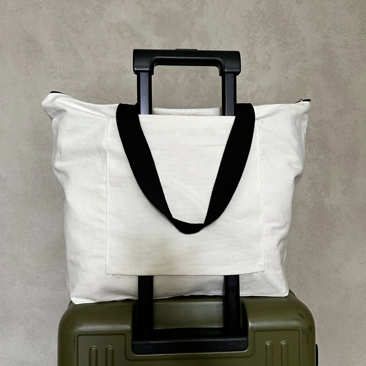 Rover Tote Bag – Durable Canvas Travel Tote with Zipper and Sleeve - Image 2