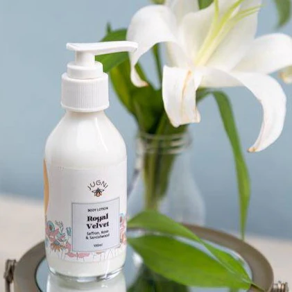Royal Velvet Body Lotion 100ml with Rose Petals, Sandalwood & Saffron