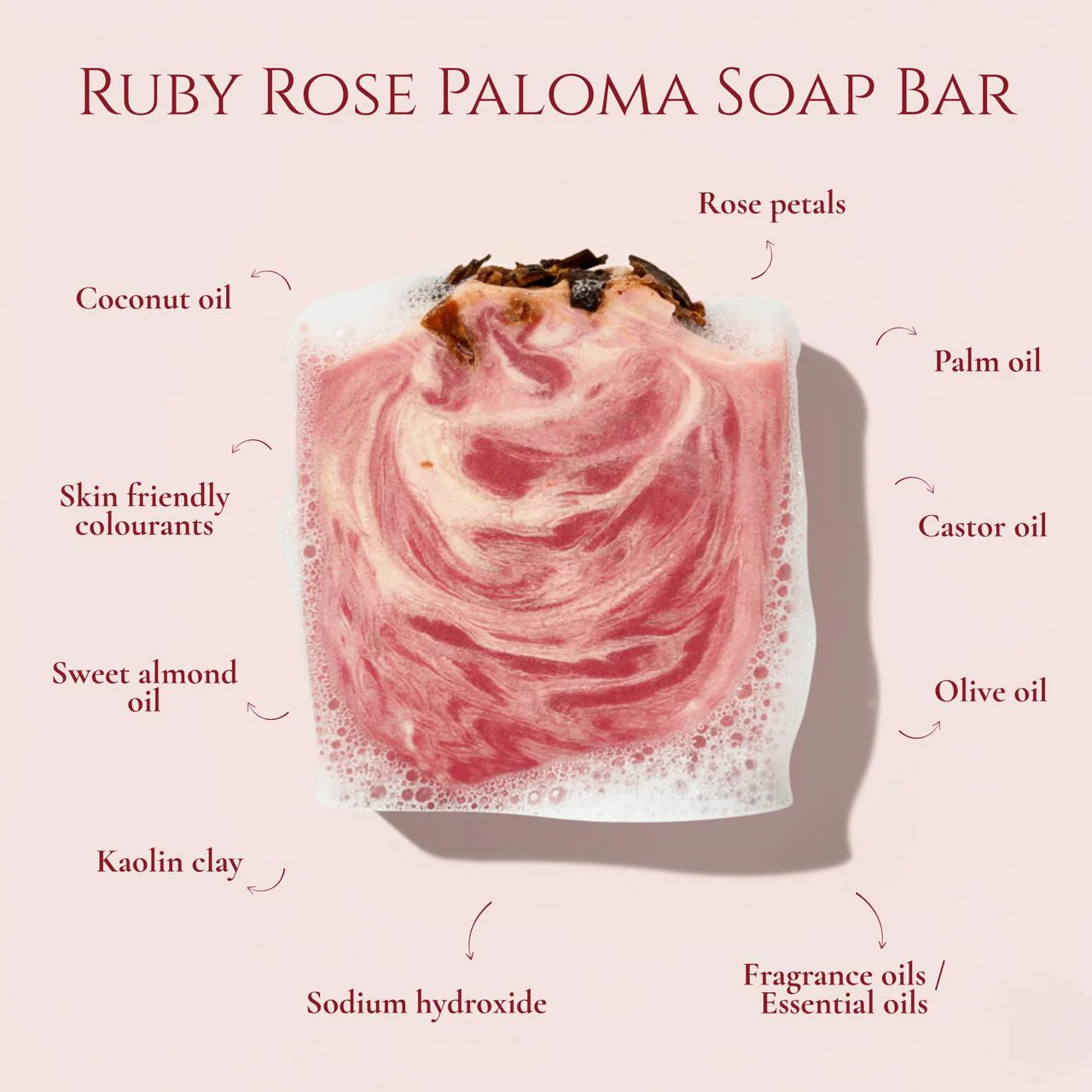 Ruby Rose Paloma Soap Bar- Refreshing Floral Citrus Soap - Image 3