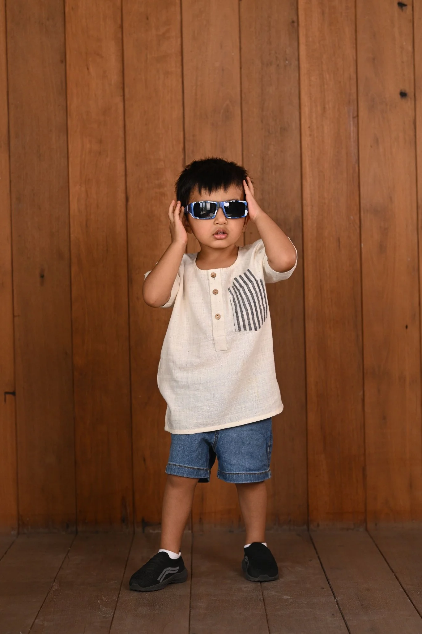 Saadgi Top | Natural White Hand-Spun Cotton Unisex Top - Image 2