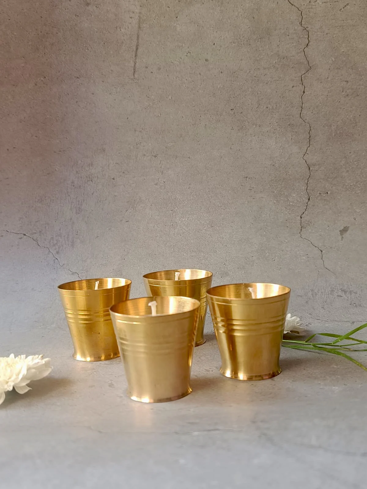 Saanjh Soy Wax Glass Candles – Set of 2 Big | Handcrafted Decorative - Image 3