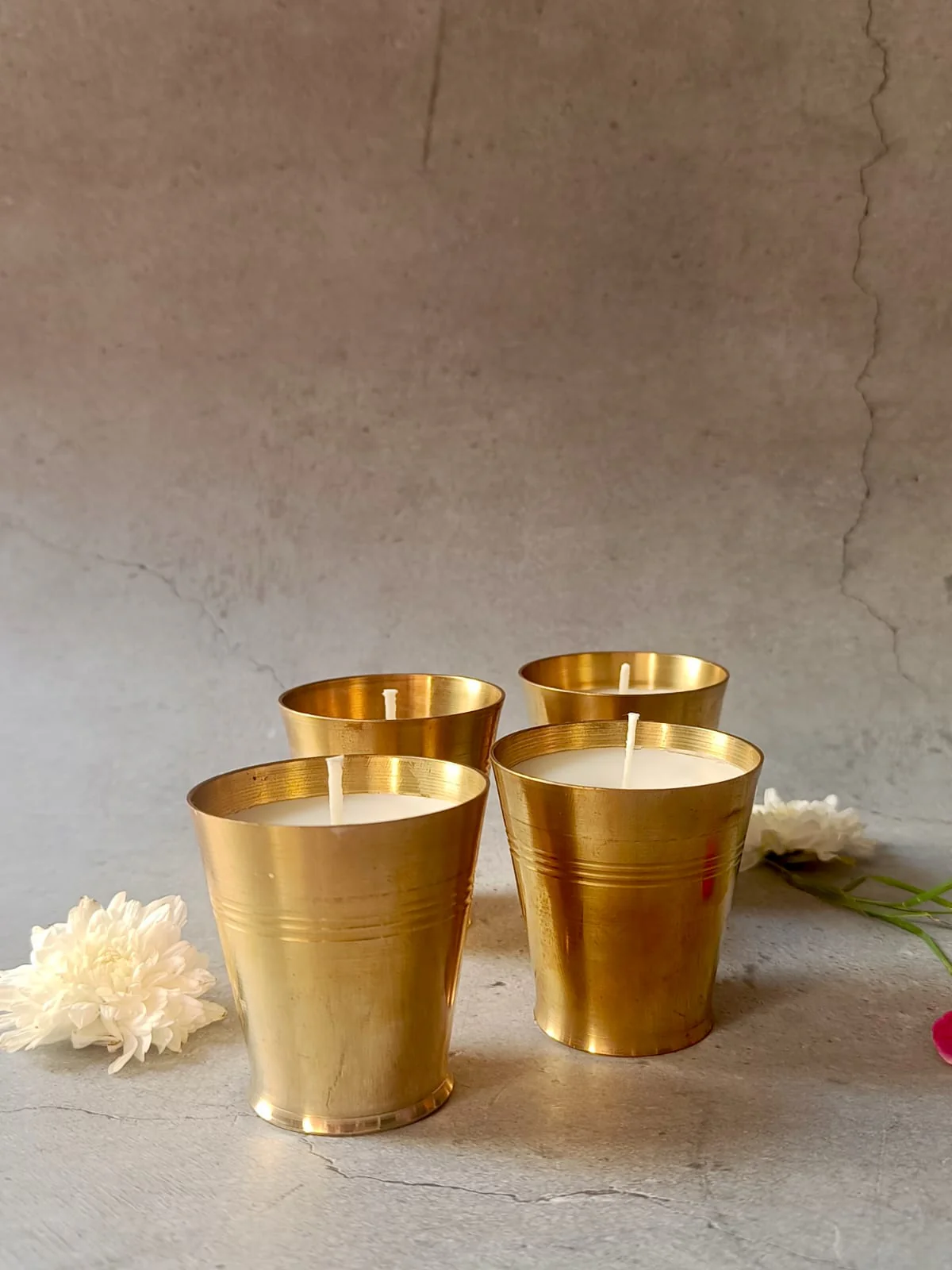 Saanjh Soy Wax Glass Candles – Set of 2 Big | Handcrafted Decorative - Image 4