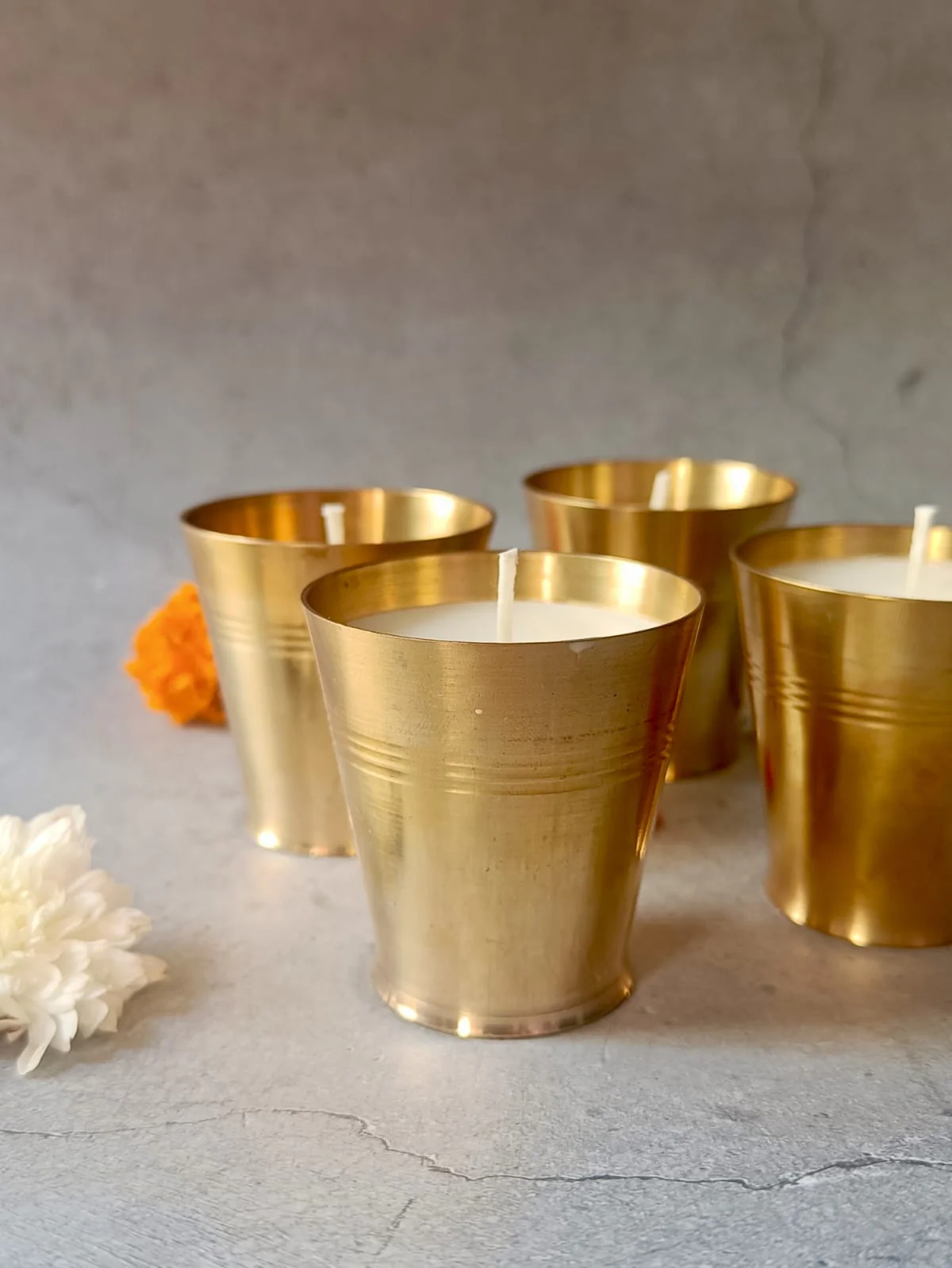 Saanjh Soy Wax Glass Candles – Set of 2 Big | Handcrafted Decorative - Image 5