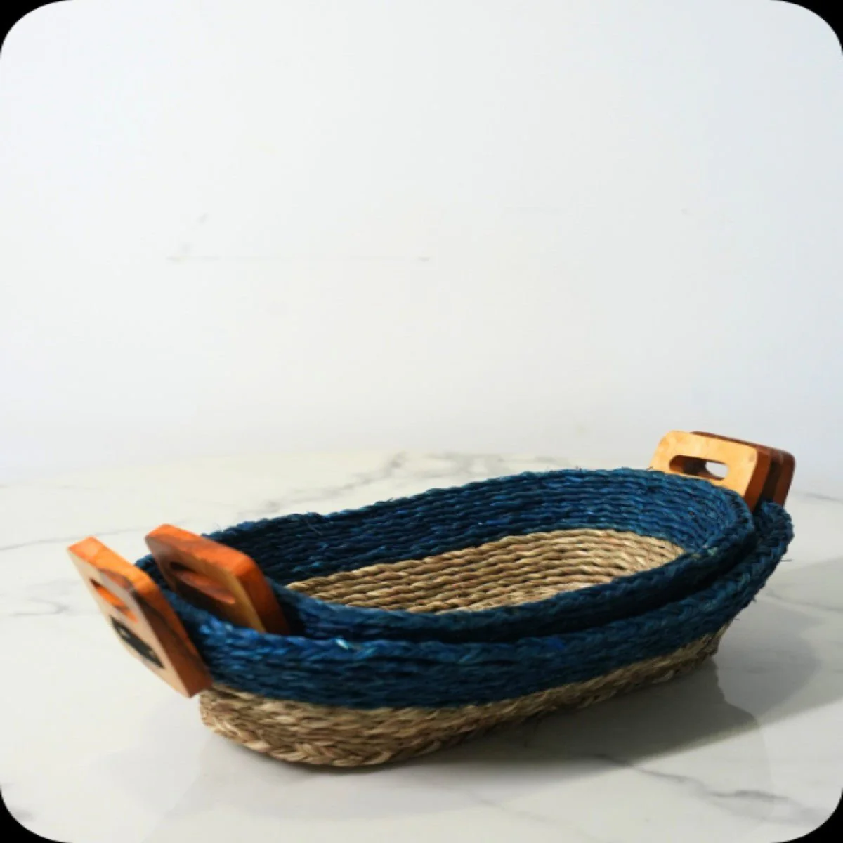 Sabai Grass Bread Basket | Set of 2 - Image 6