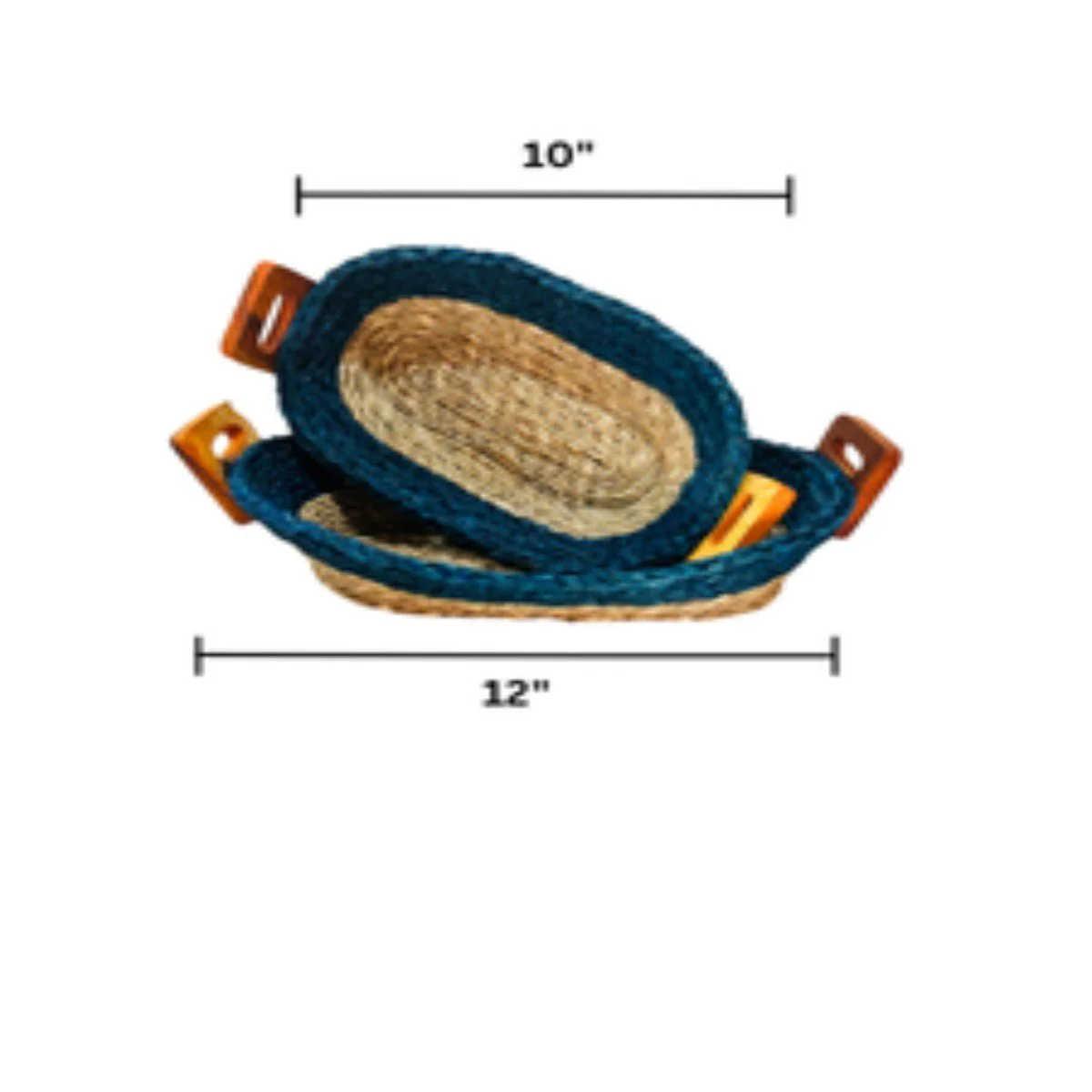 Sabai Grass Bread Basket | Set of 2 - Image 7