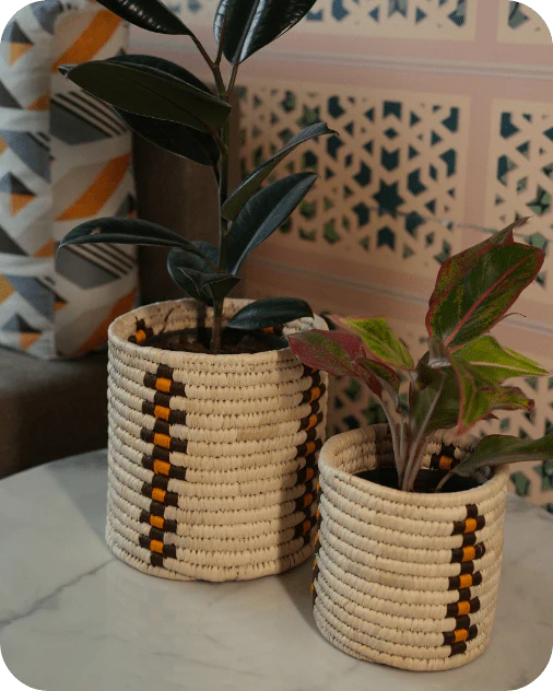 Sabai Grass Planters | Set of 2