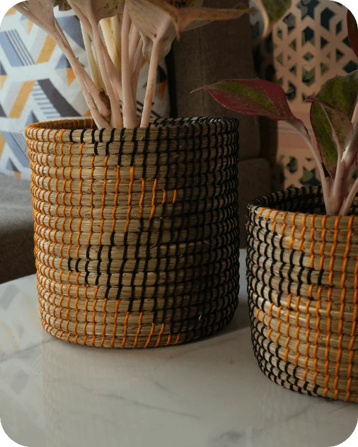 Sabai Grass Planters | Set of 2 - Image 6