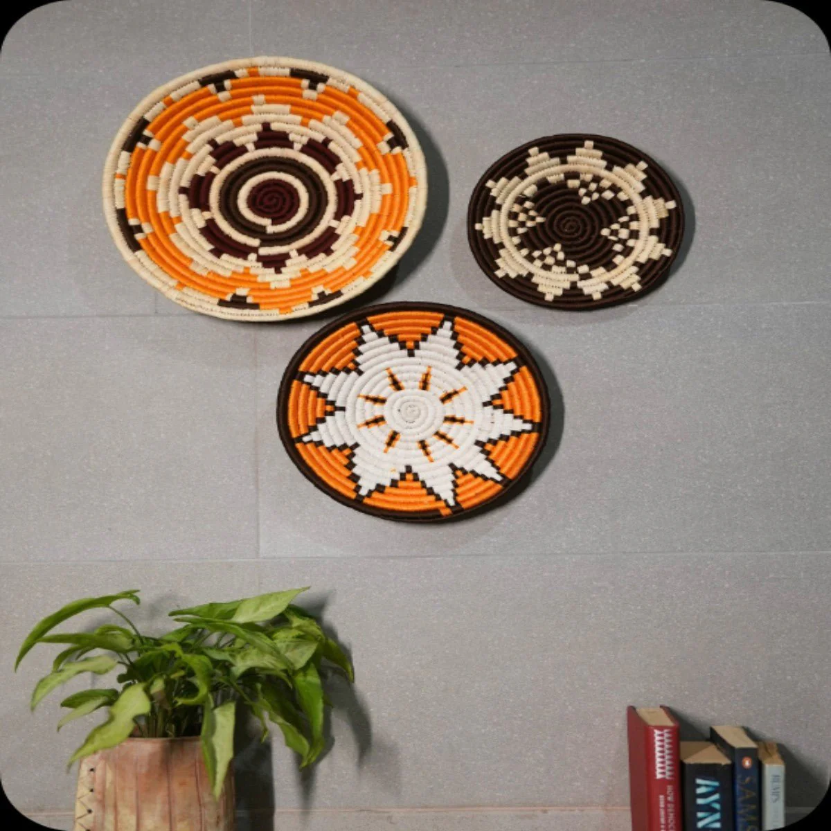 Sabai Grass Wall Plates | Set of 3 - Image 16