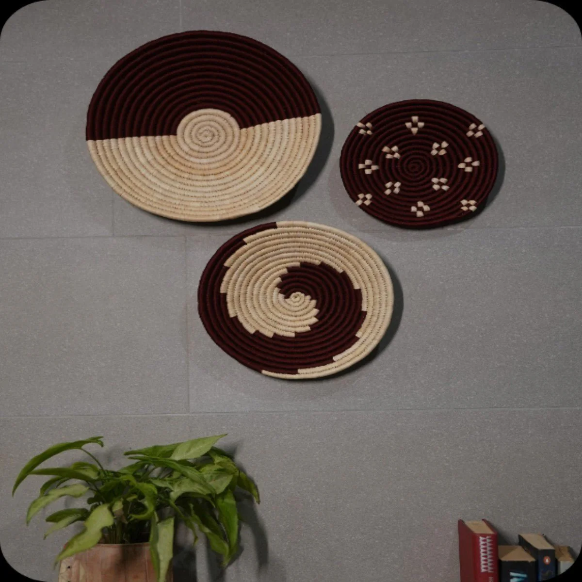 Sabai Grass Wall Plates | Set of 3 - Image 18