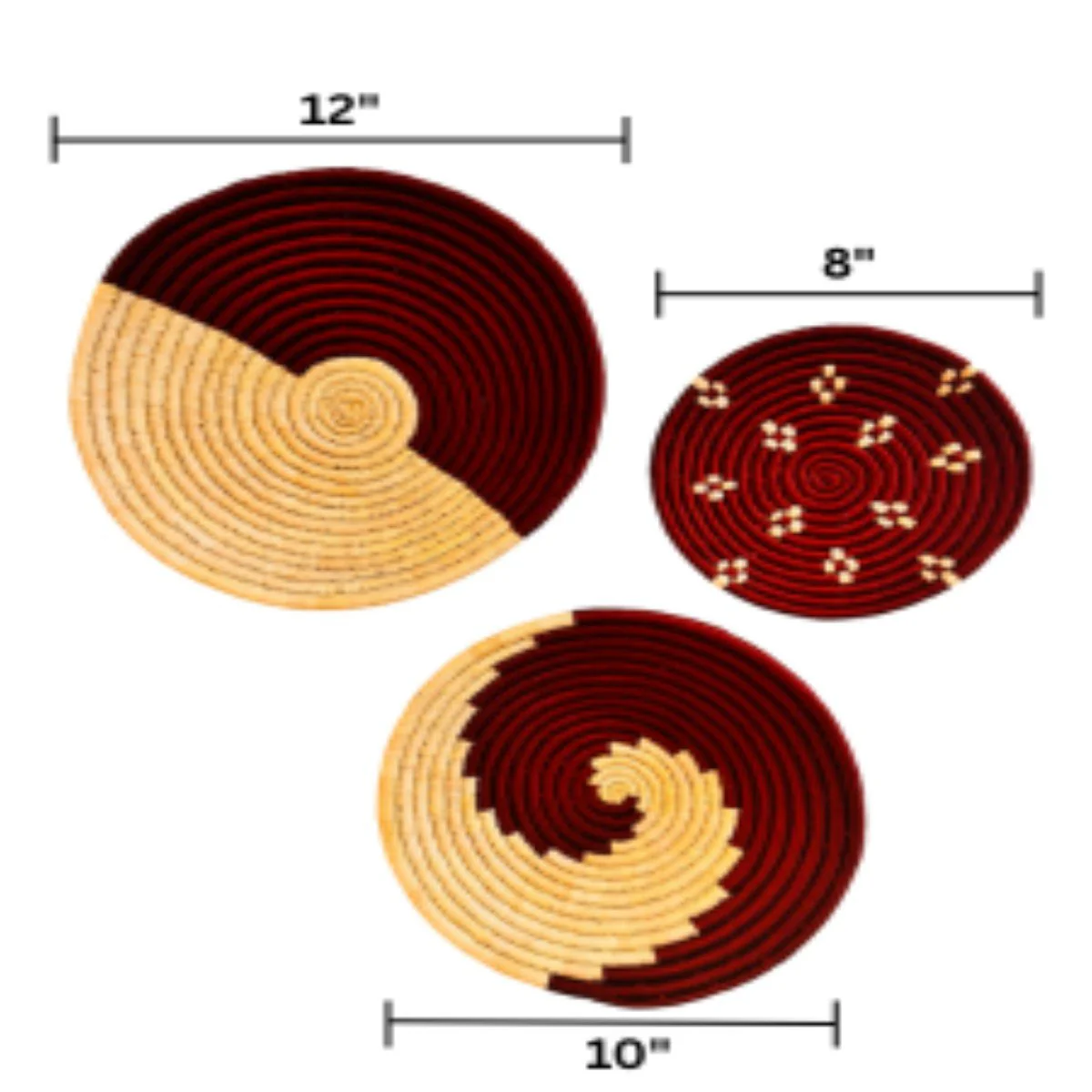 Sabai Grass Wall Plates | Set of 3 - Image 22