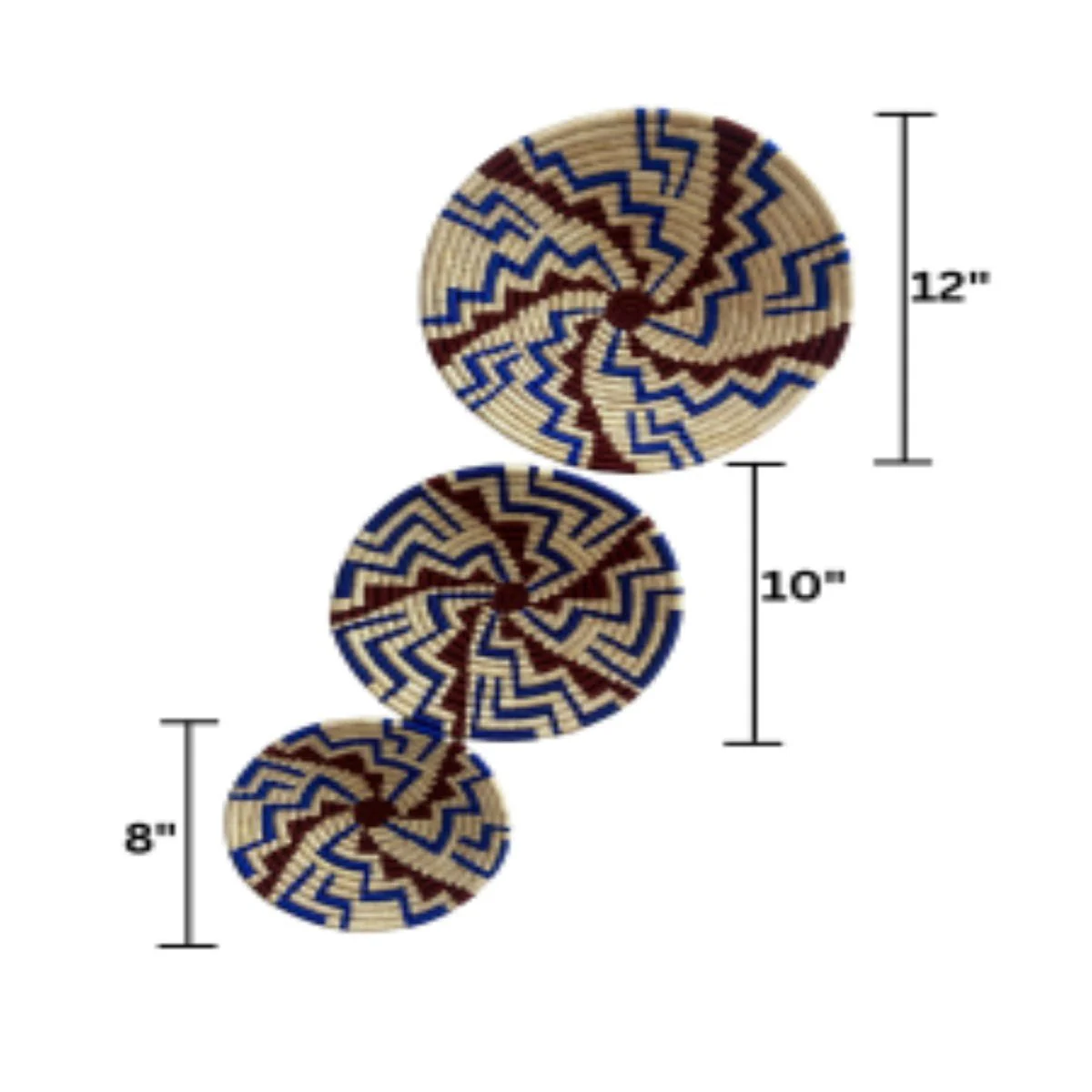 Sabai Grass Wall Plates | Set of 3 - Image 25