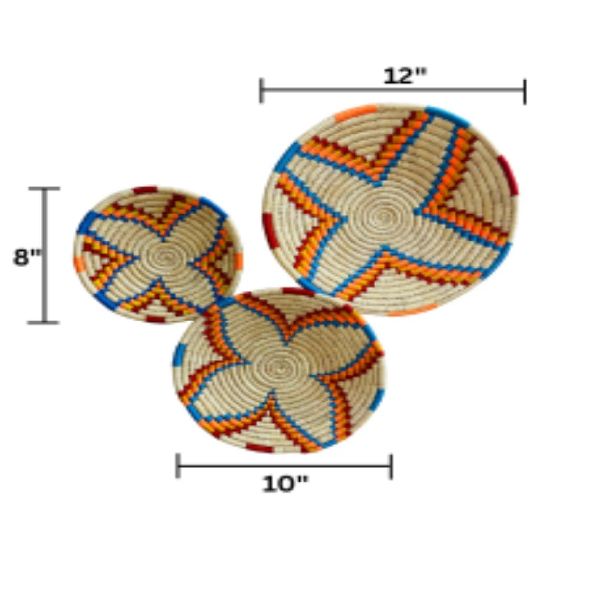 Sabai Grass Wall Plates | Set of 3 - Image 26
