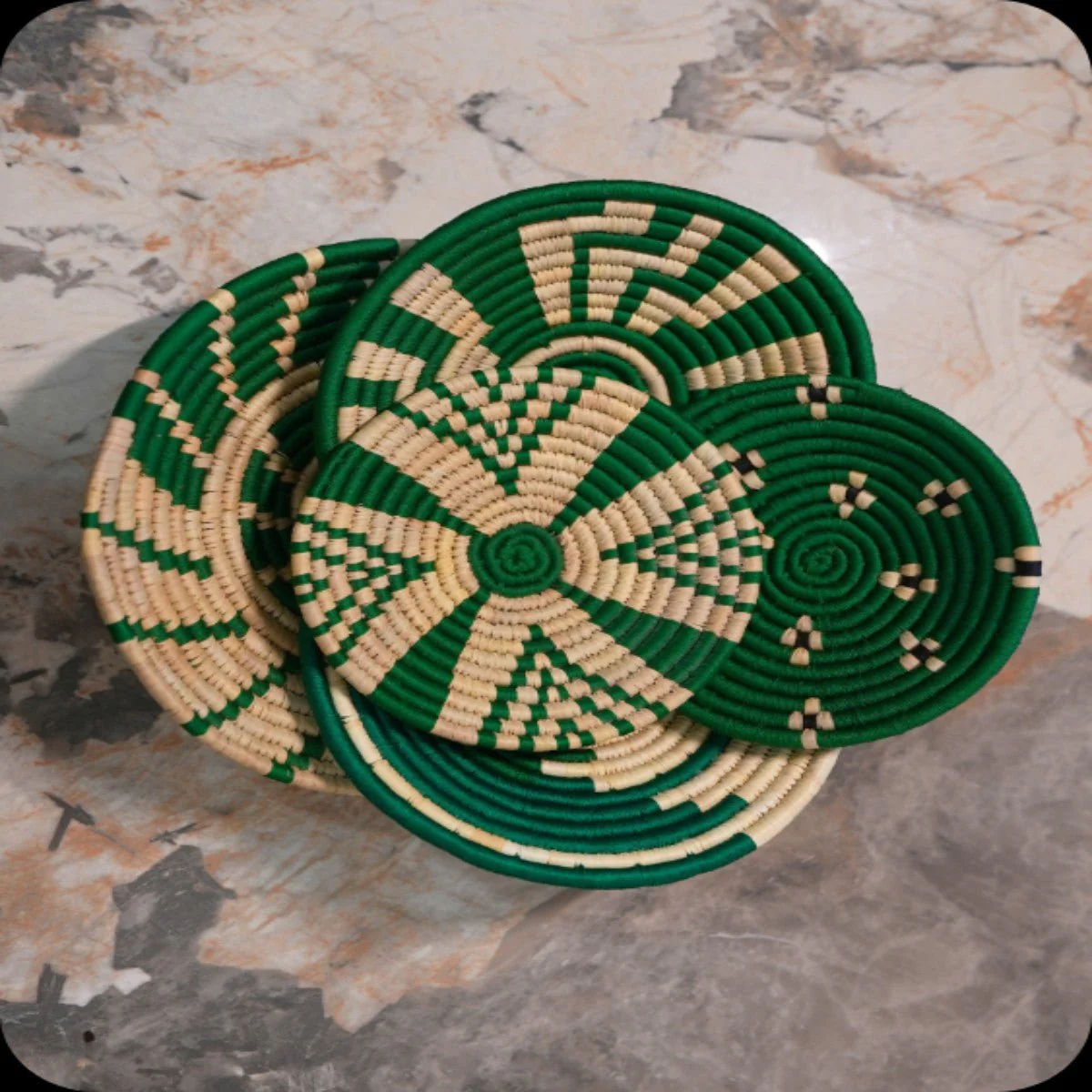 Sabai Grass Wall Plates | Set of 5 - Image 5