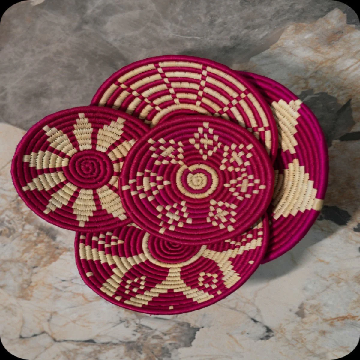 Sabai Grass Wall Plates | Set of 5 - Image 7