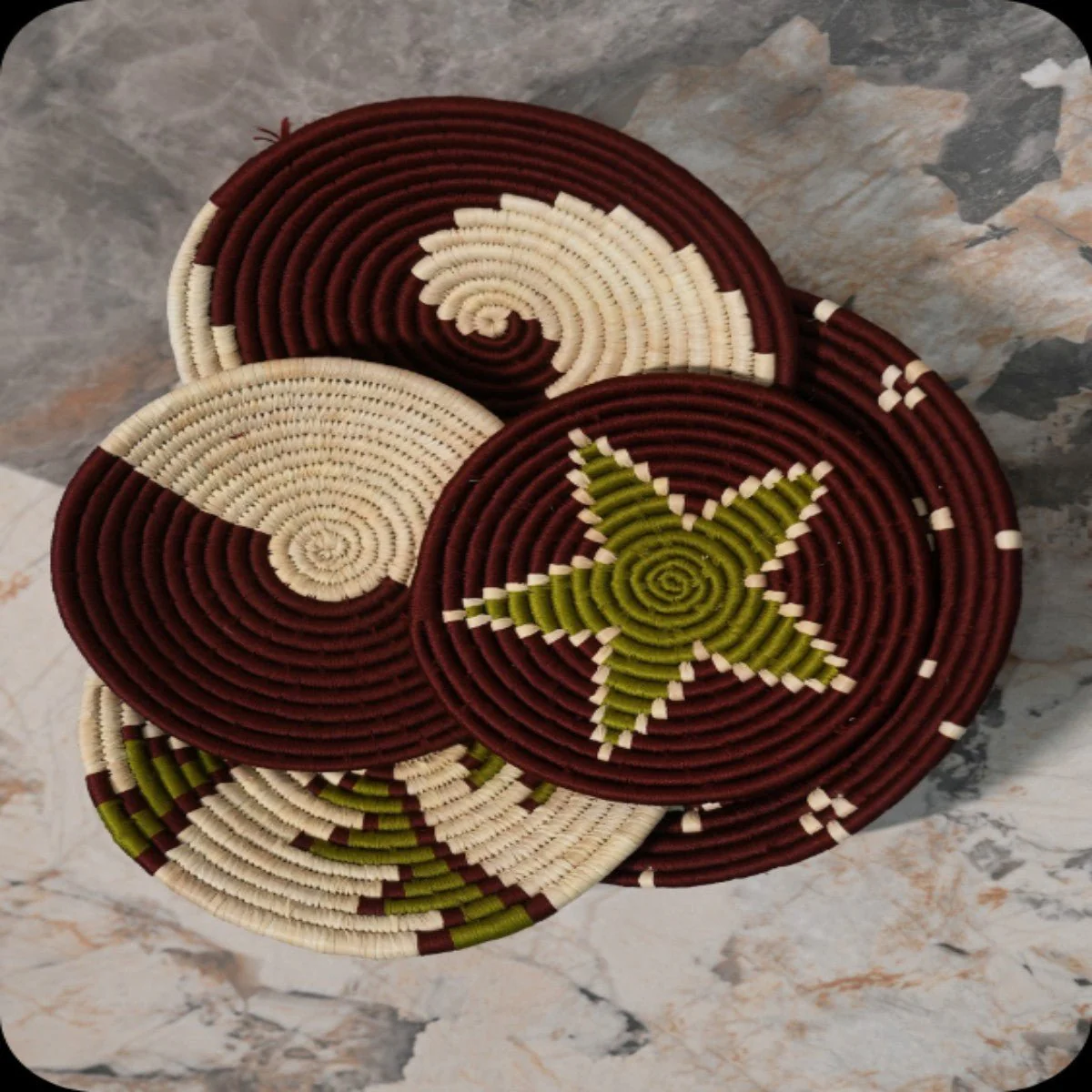 Sabai Grass Wall Plates | Set of 5 - Image 9