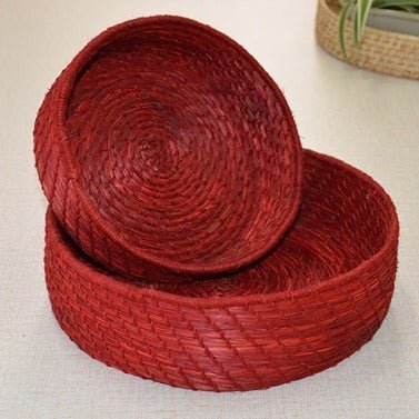 Sabai & Jute Round Utility Baskets (Set of 2) - Image 23