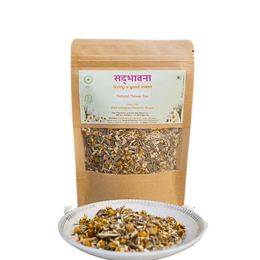Lemongrass Chamomile Herbal Tea Flowers 40g | Calming Floral Tea