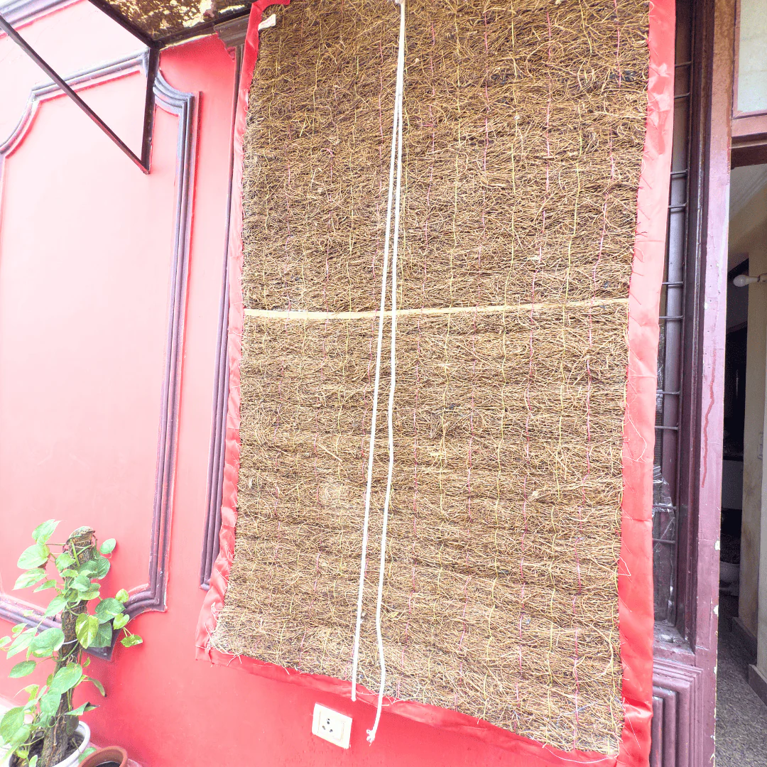 Life Vetiver Curtains Roots Of Khus Grass 3x6 Ft Natural Curtain - Image 2