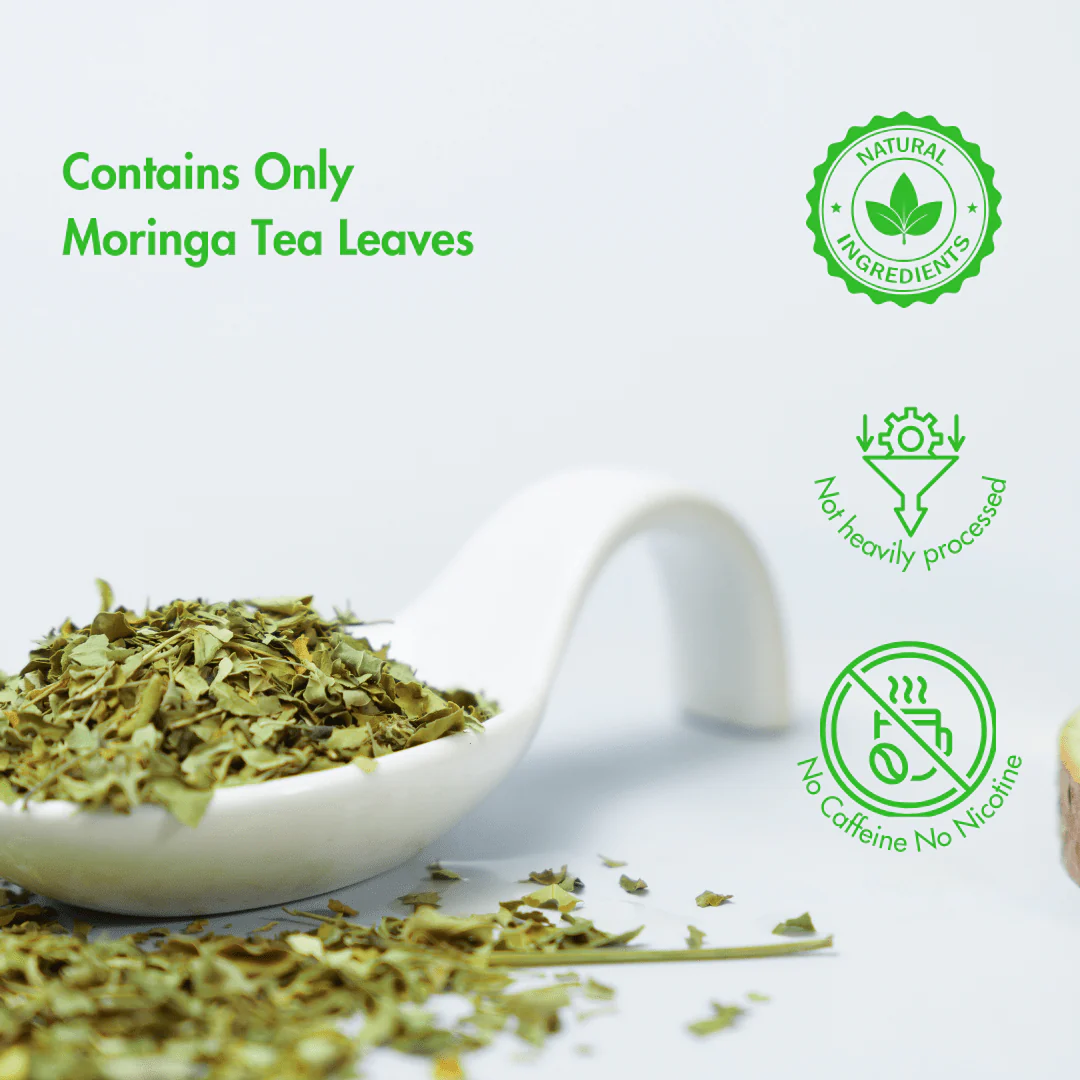 Multipurpose Moringa Tea Leaves (40g) | Pure Dried Moringa - Image 2
