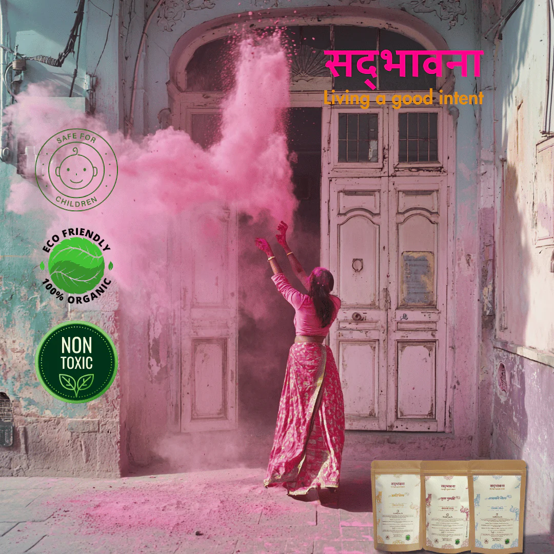 Organic Gulal Pack of 3 (100gm Each)– Non-Toxic Holi Colors - Image 2