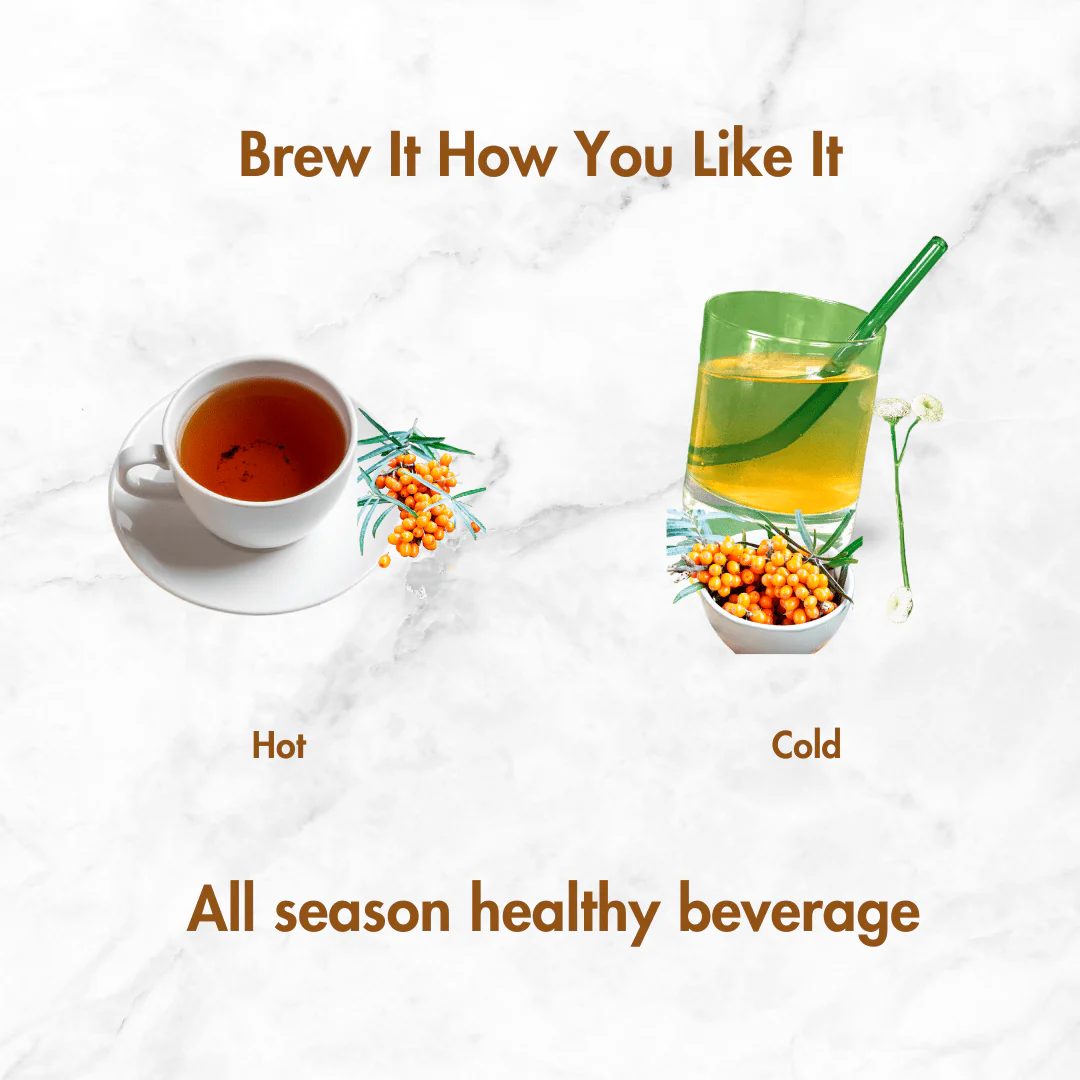 Sea Buckthorn Tea Leaves (40g) - Image 4