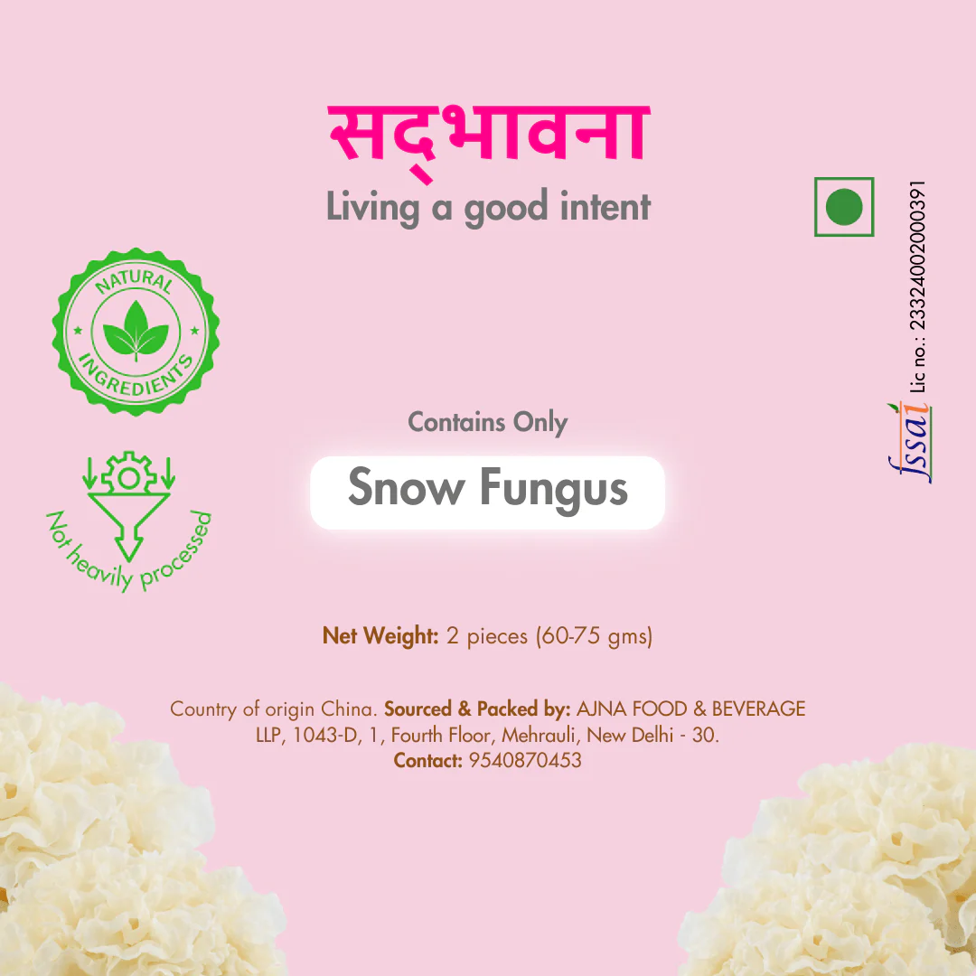 Snow Fungus Mushroom | Dried White Mushroom | Tremella | 75g (2 Pcs) - Image 8