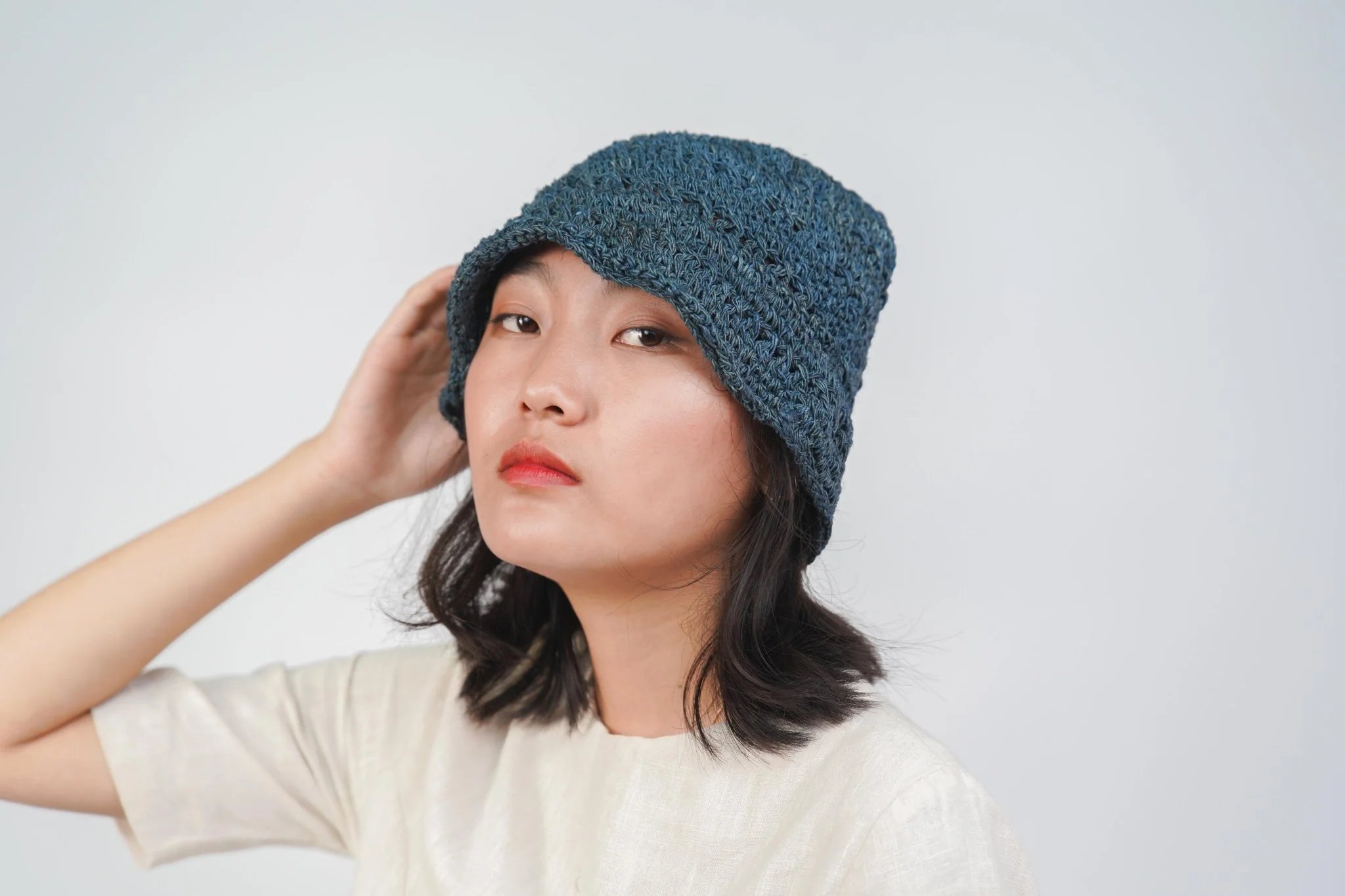 Samara Surf Camp Cap | 100% Hemp Crochet Cap - Image 2