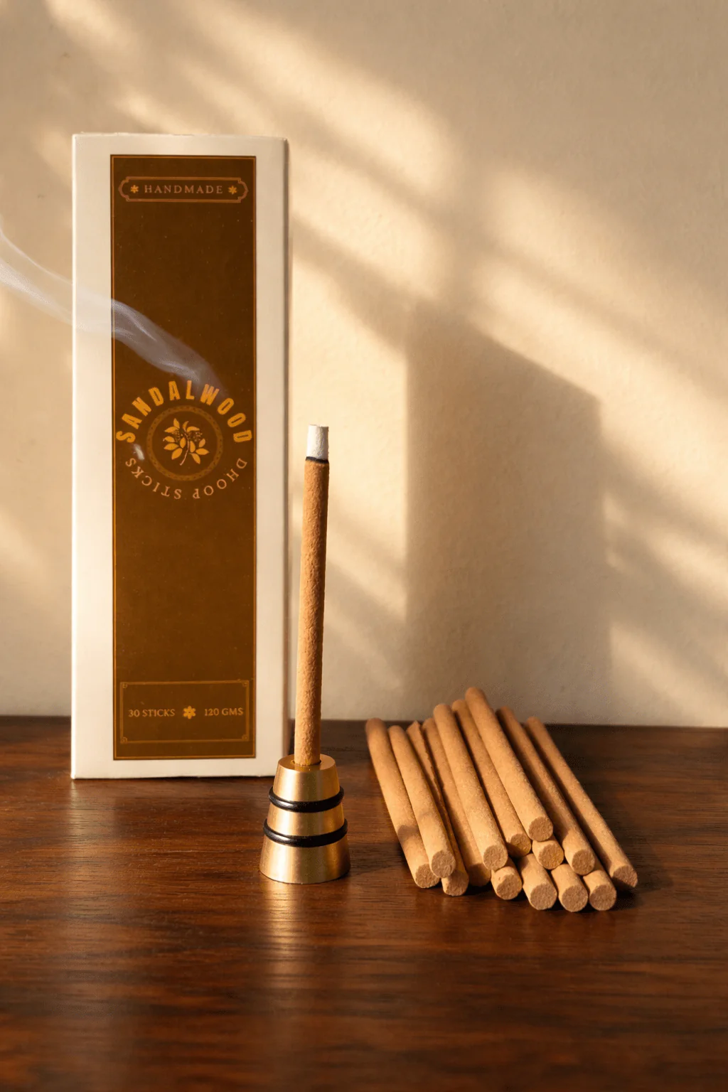 Sandalwood Dhoop Sticks | Warm & Sacred Incense