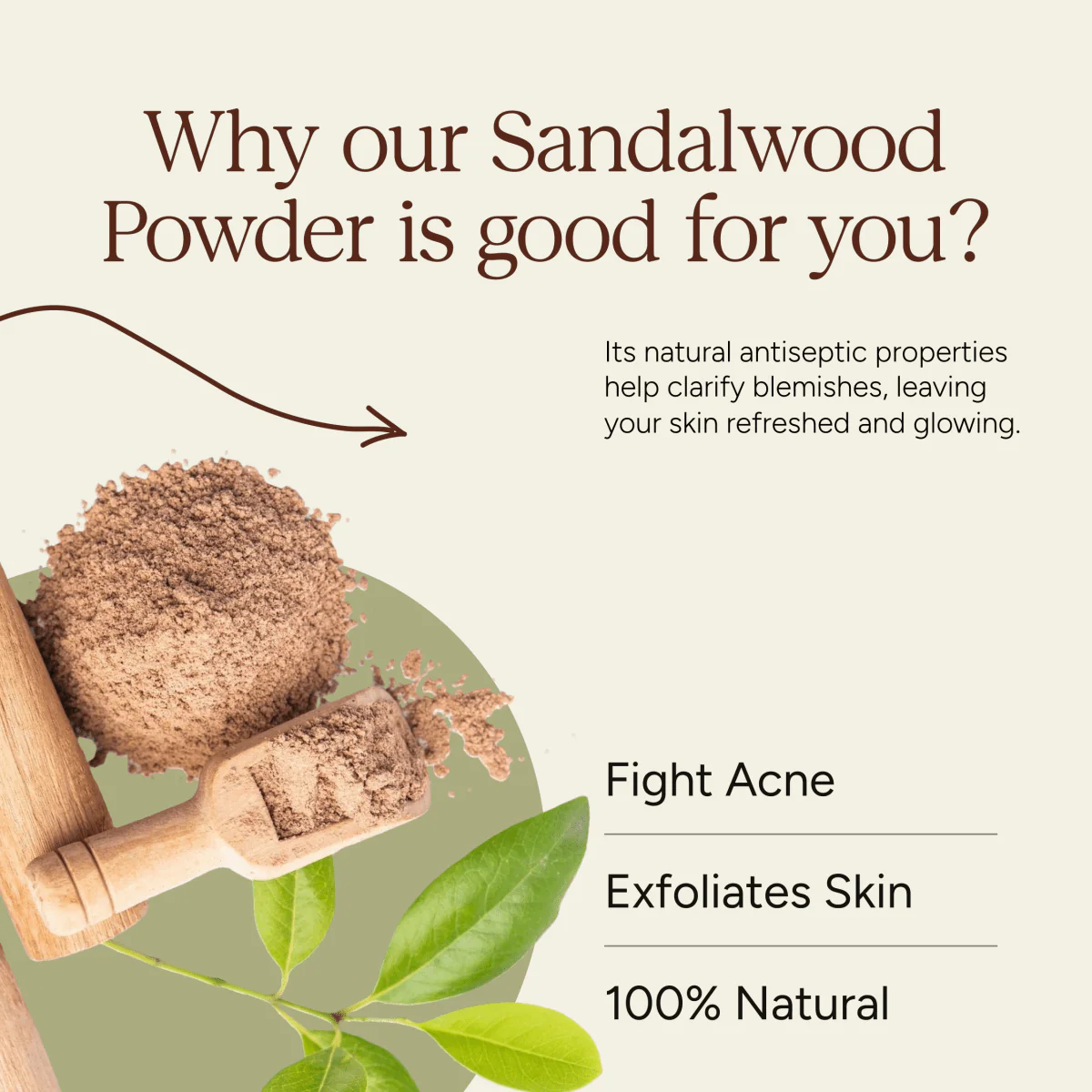 Sandalwood Powder | Face Pack | 80g - Image 3