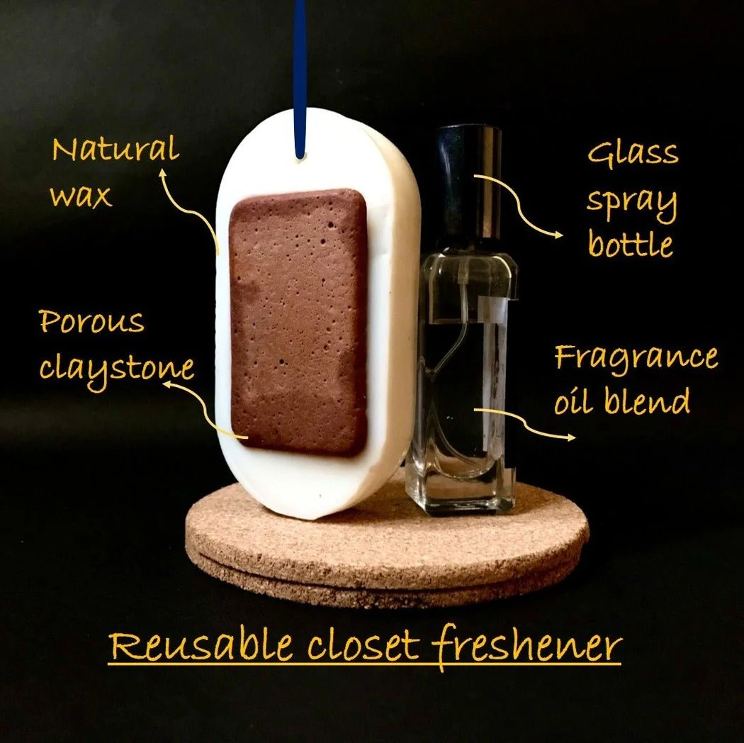 Sandalwood Vanilla fragrance- Red Claystone Closet Freshener - Image 3