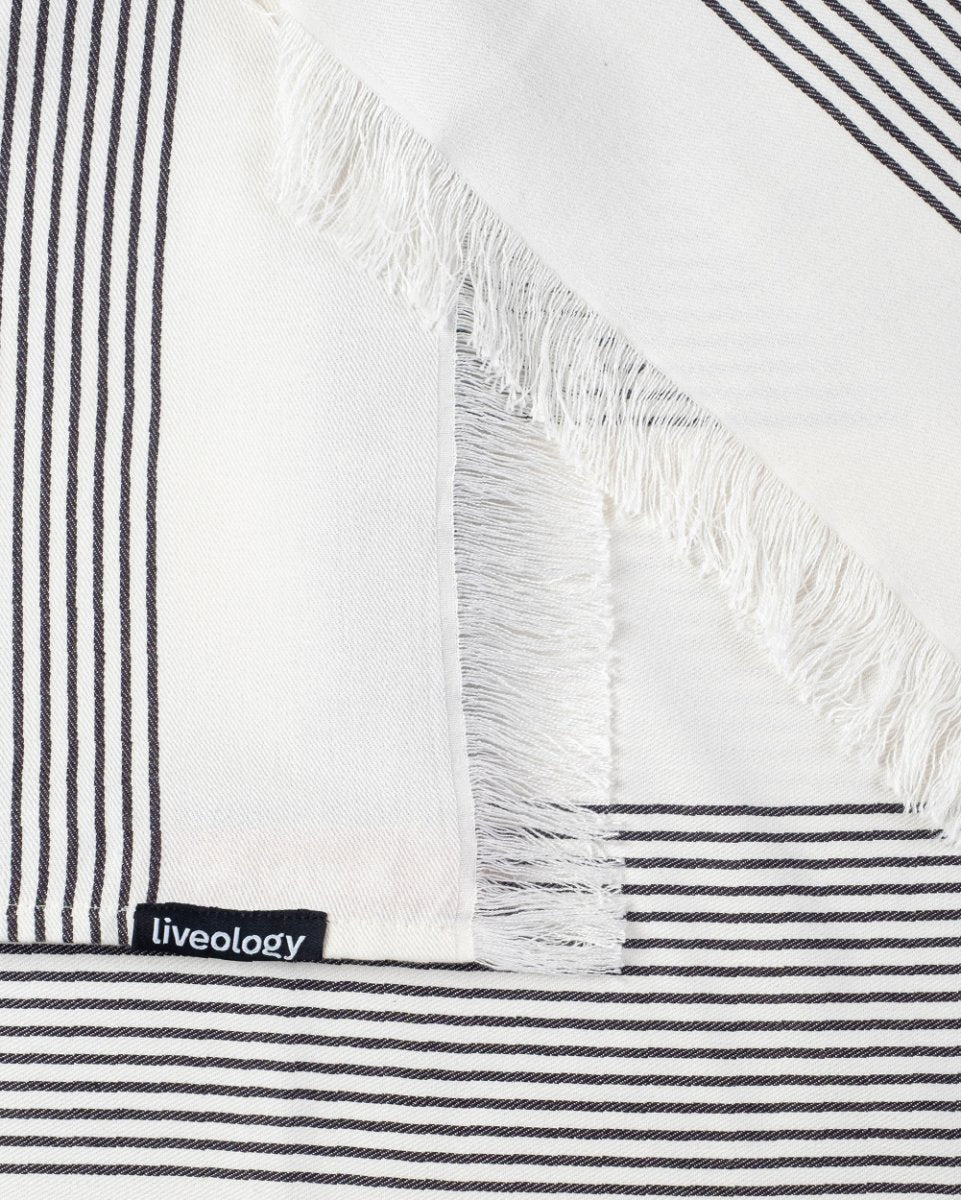 Bamboo & Cotton Blend Woven Beach Towel | Sandbar - Image 2