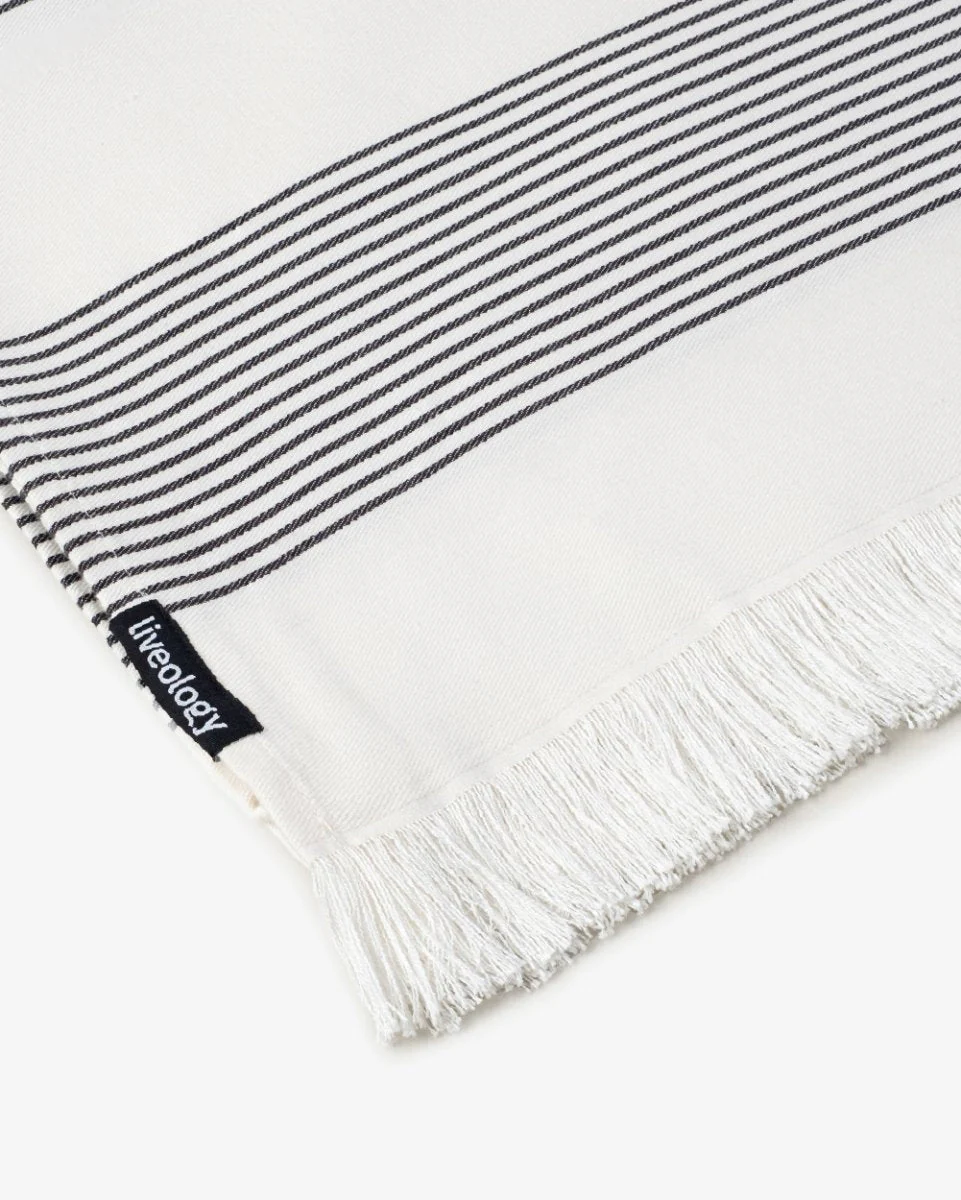 Bamboo & Cotton Blend Woven Beach Towel | Sandbar - Image 3