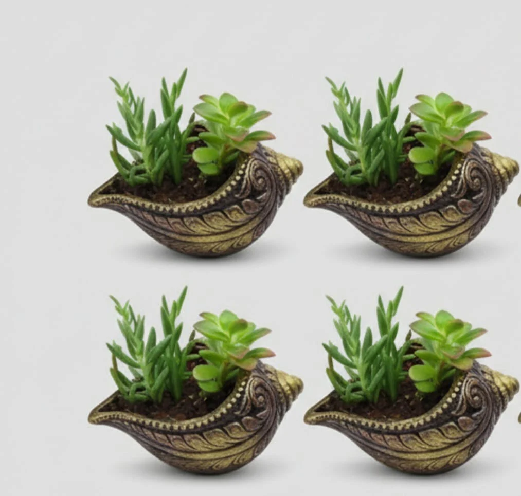 Sankh Planter 5 Inch | Decorative Terracotta Indoor & Outdoor Pot - Image 13