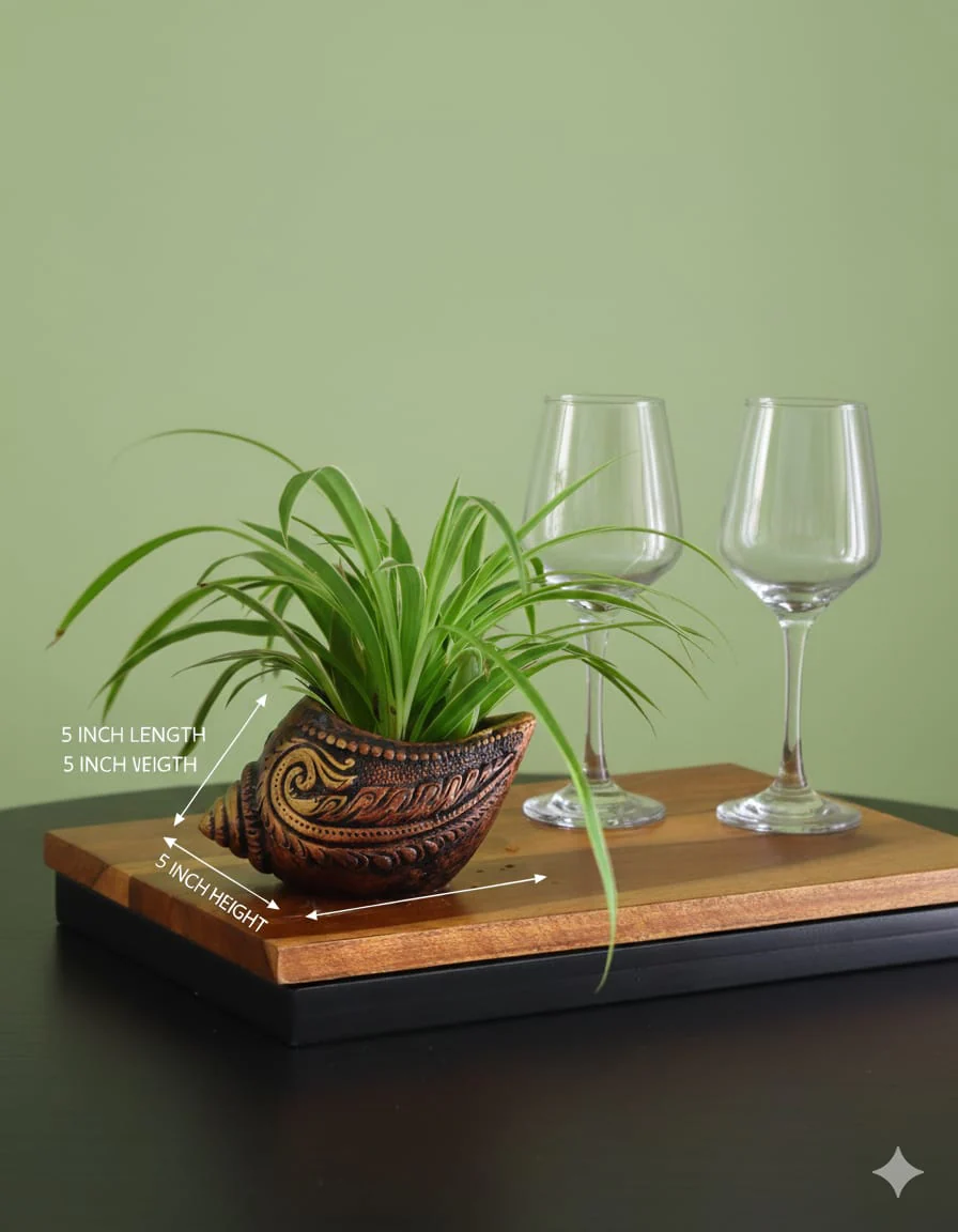Sankh Planter 5 Inch | Decorative Terracotta Indoor & Outdoor Pot - Image 18