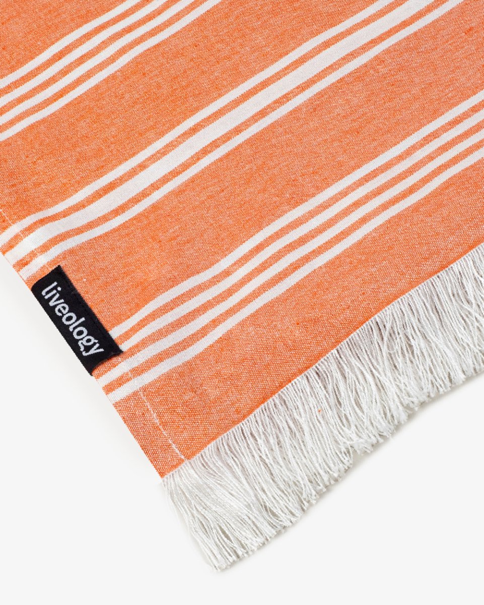 Bamboo & Cotton Blend Woven Bath Towel | Santa Fe Rust - Image 3
