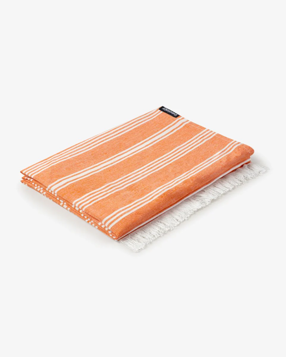Bamboo & Cotton Blend Woven Bath Towel | Santa Fe Rust - Image 5