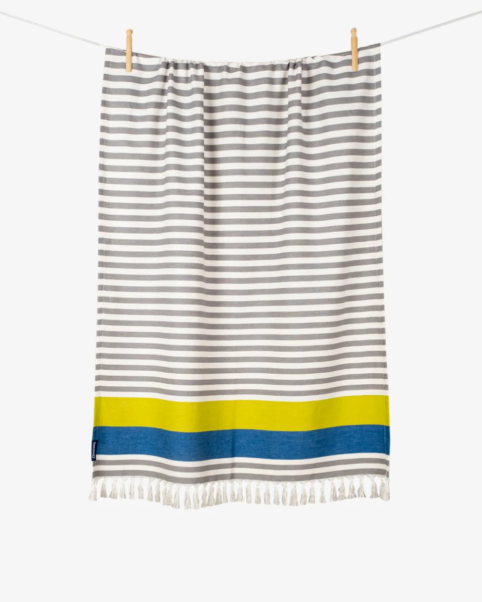 Bamboo & Ctton Blend Woven Everyday Bath Towel | Santorini - Image 6