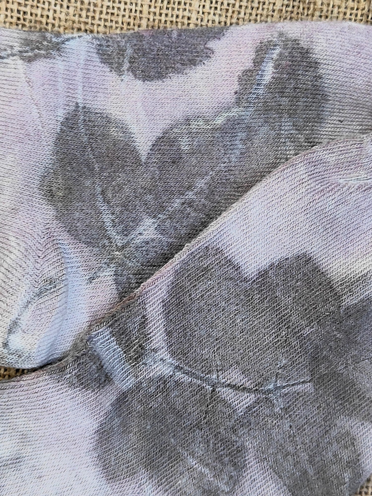 Naturally Dyed Sappan Leaf Ecoprinted Pure Cotton Socks - Image 8