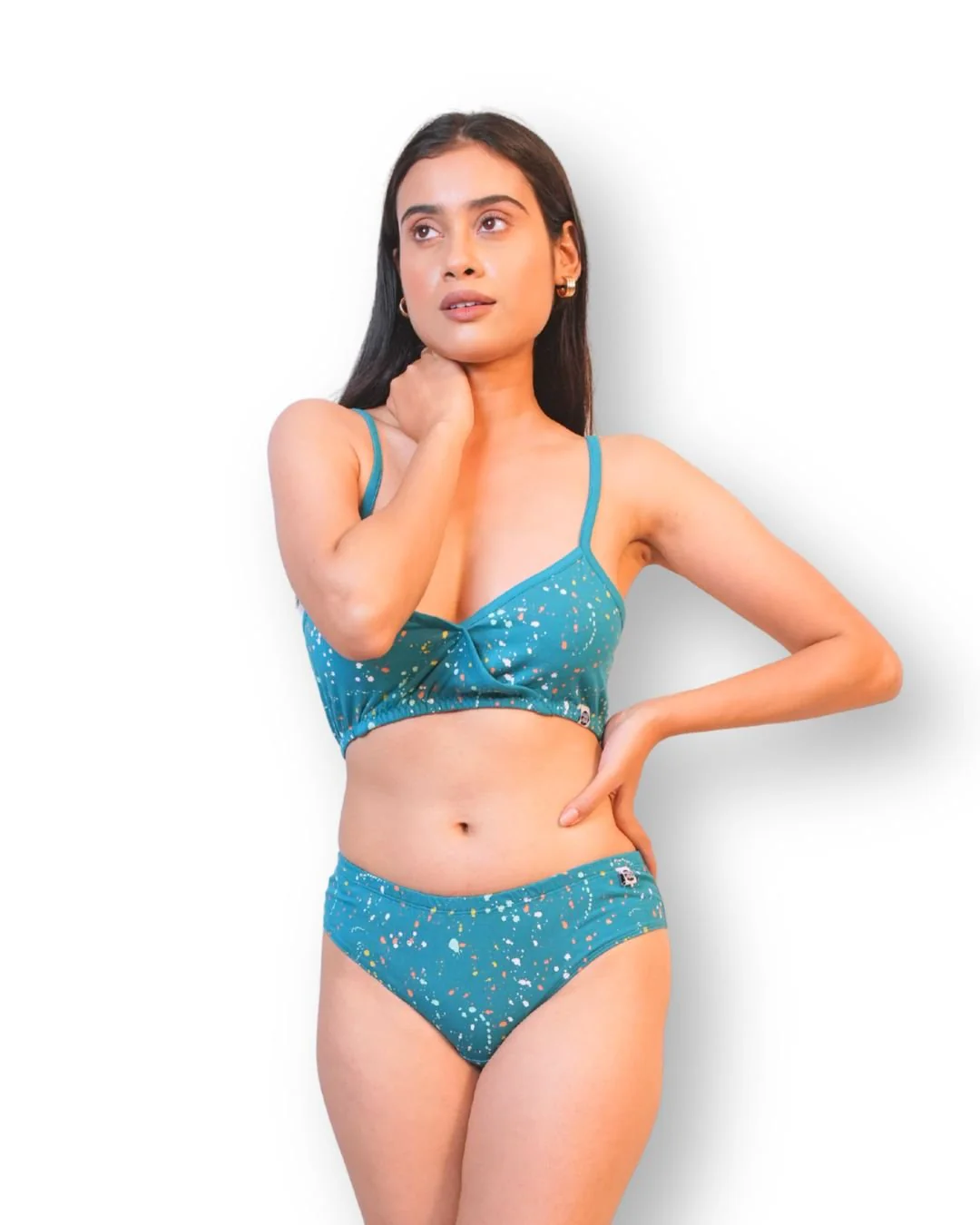 Sapphire Cotton Lingerie Set - Image 3