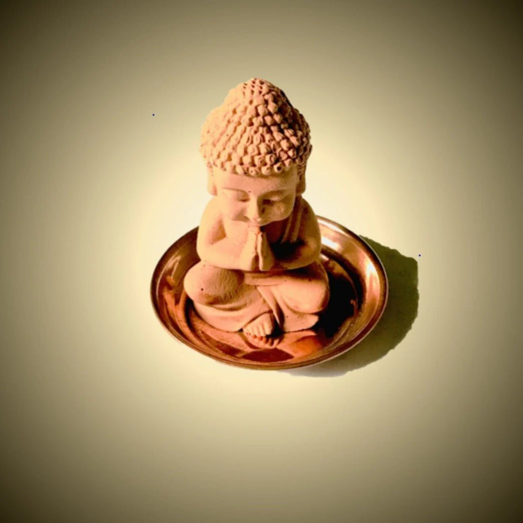 Scented Sculpture Meditating Buddha with Refill Fragrance | Home Decor - Image 5