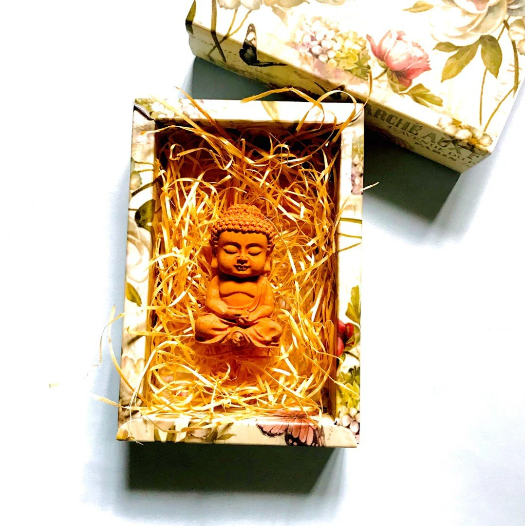 Scented Sculpture Meditating Buddha with Refill Fragrance - Image 3