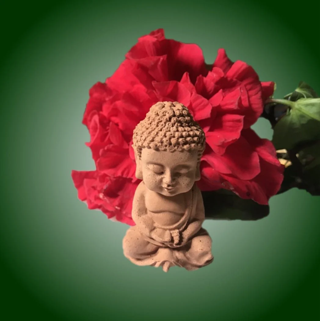 Scented Sculpture Meditating Buddha with Refill Fragrance - Image 4