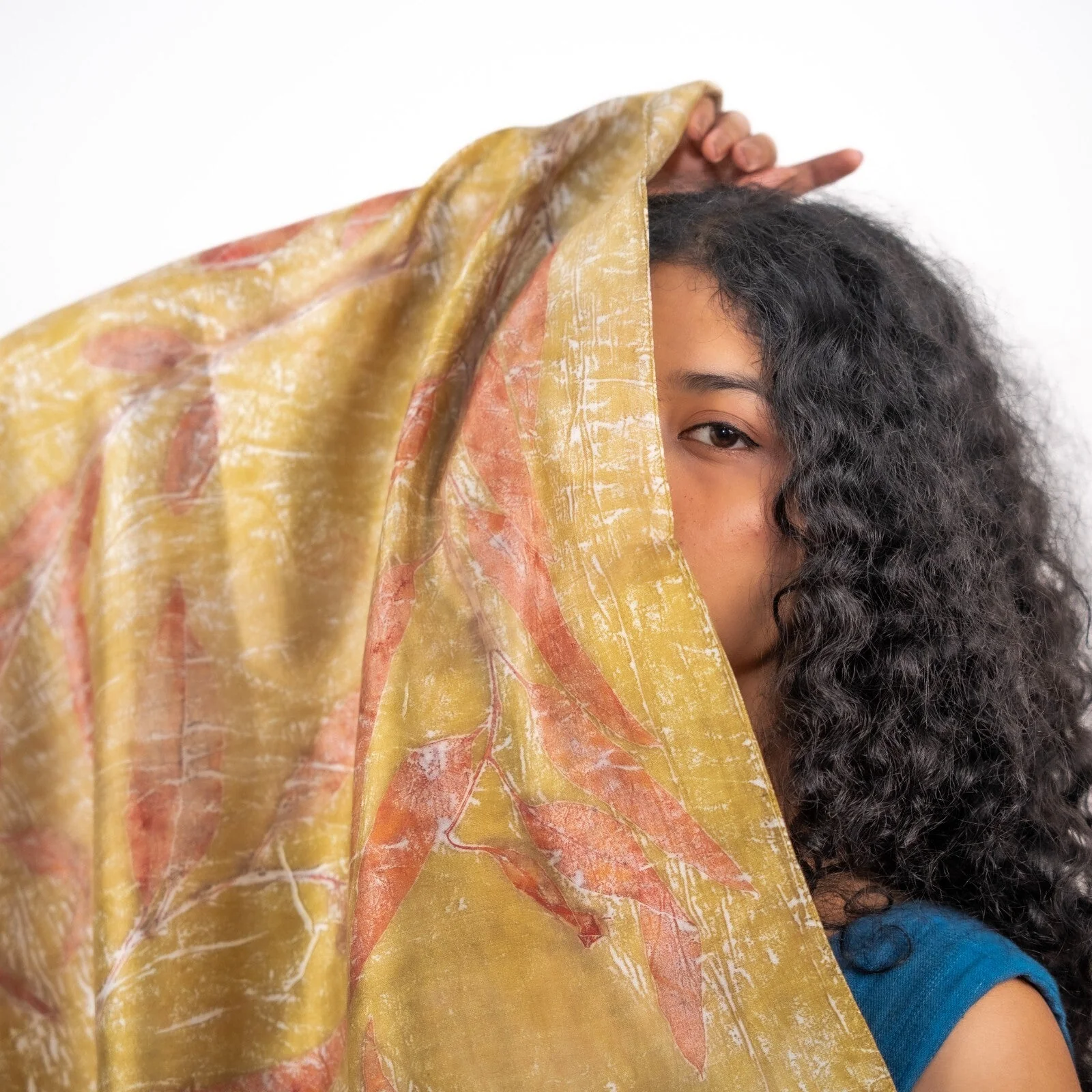Seaweed Silk Scarf | Soft, Sustainable & Naturally Dyed Silk Scarf - Image 8