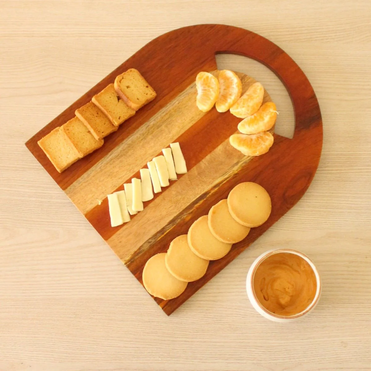 Semi-elongated Wooden Platter