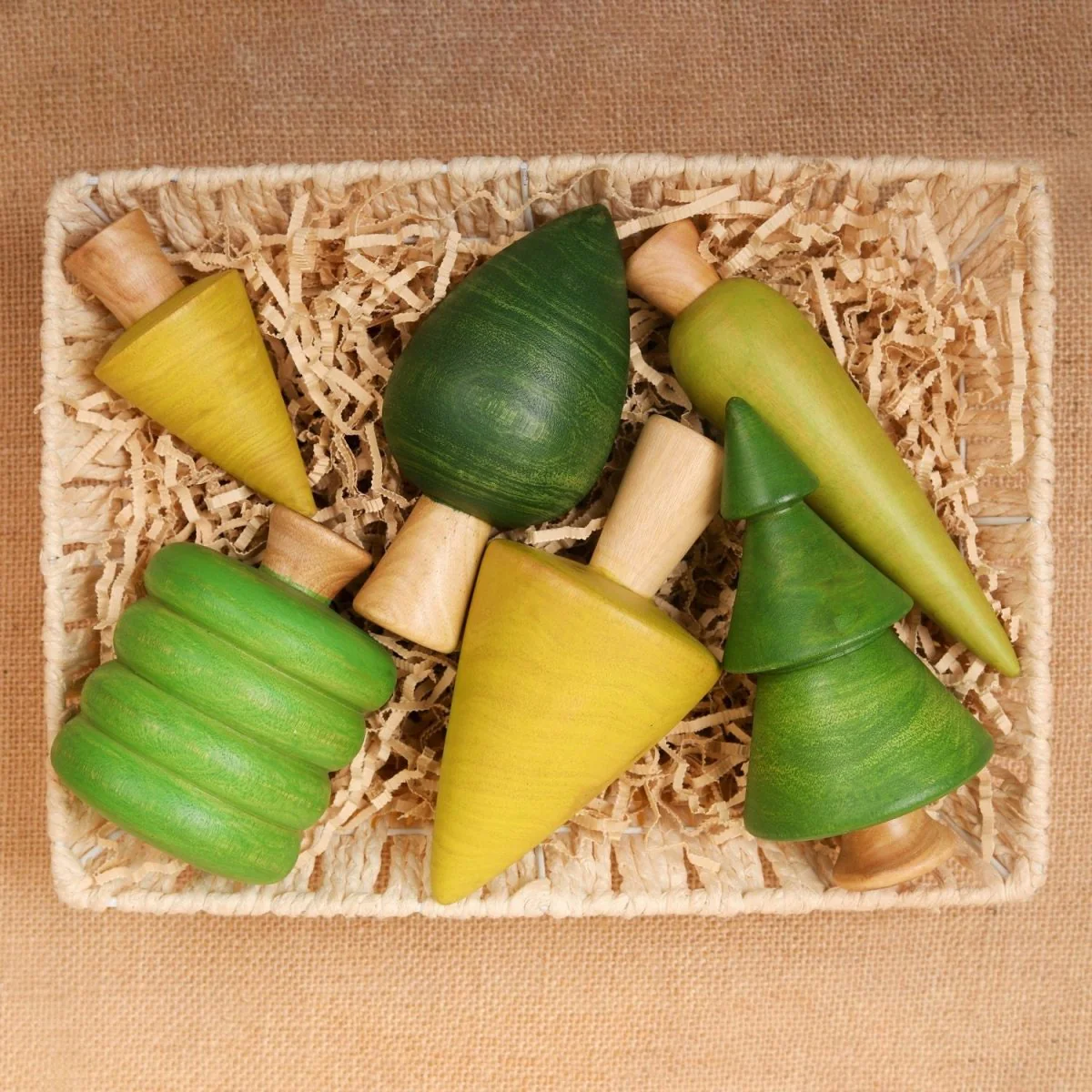 Set A Forest Trees – 6-Piece Wooden Nature Toy - Image 5