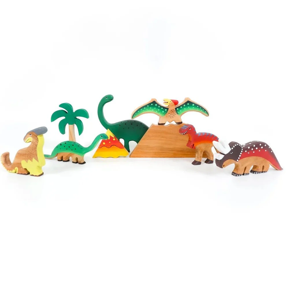 Neem Wood Educational Playset – Eco-Friendly Learning Toys for Kids