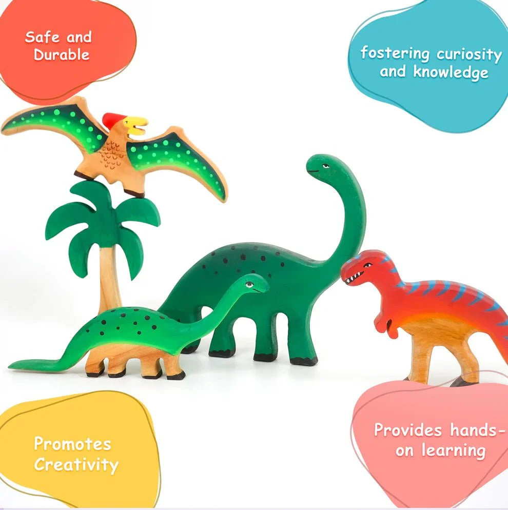 Neem Wood Educational Playset – Eco-Friendly Learning Toys for Kids - Image 2