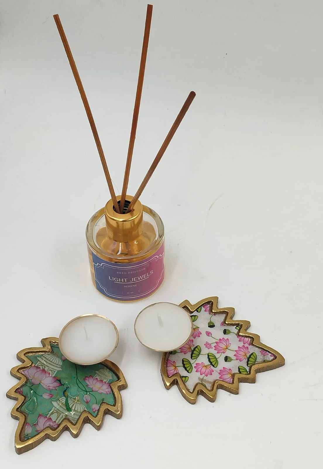 Diwali Pichwai Soy Candles – Set of 2 - Image 3